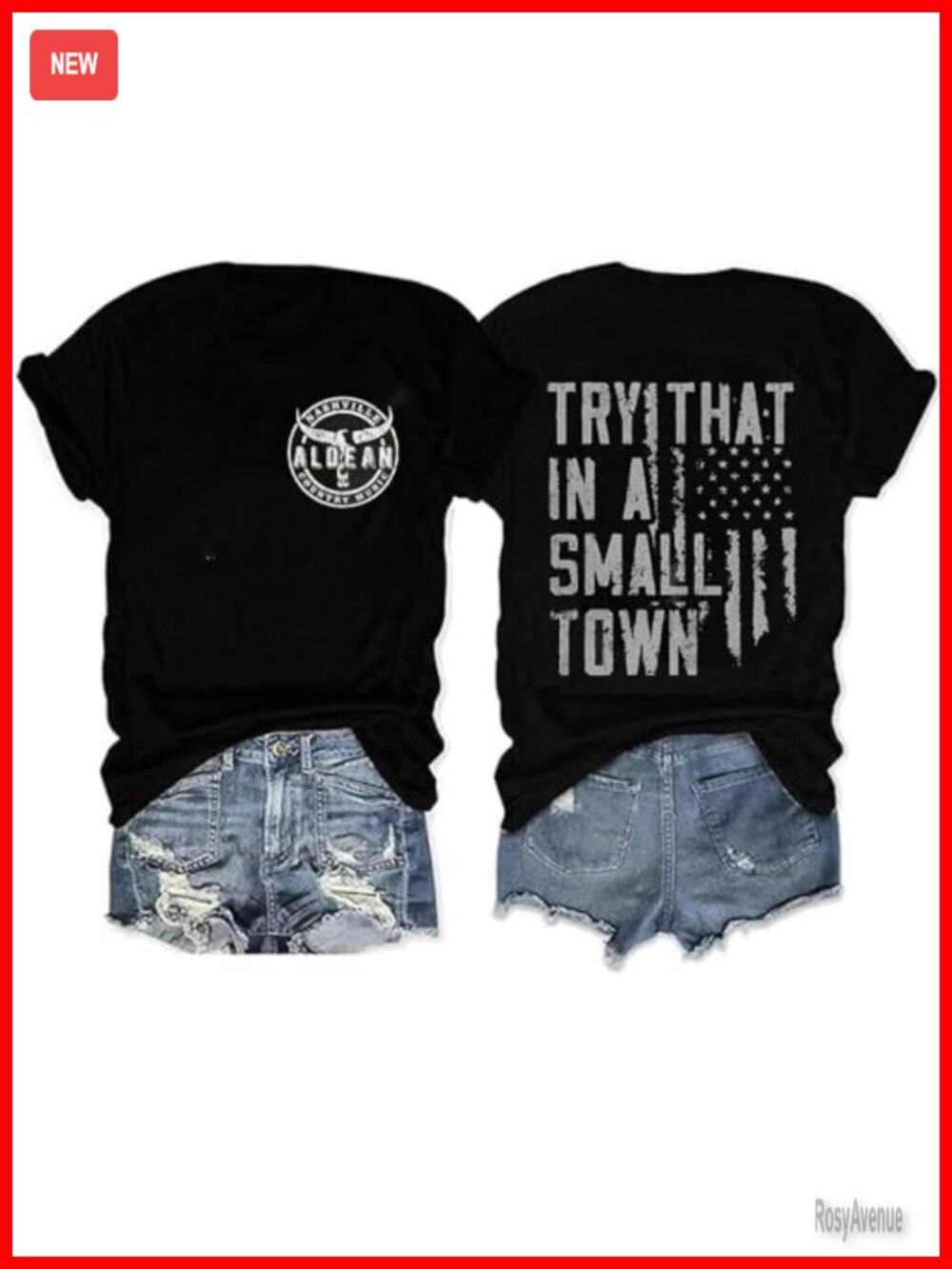 Vintage Graphic Country Concert Tee Cotton Loose Fit